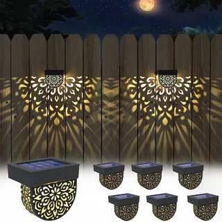 Lifeel solarlaterne für außen 6 Stück Solare Wegebeleuchtung Solarlampen für Außen Solarleuchten Garten Dekorative Solarlampe LED Gartenleuchte wasserdichte WegeleuchteGartendeko für Außen Terrasse