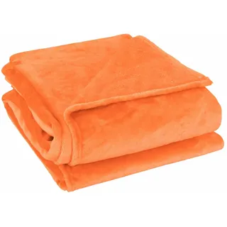 uxcell Kuscheldecke 150 x 200 cm Orange