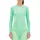 Langarmshirt Light Green/White/White XS