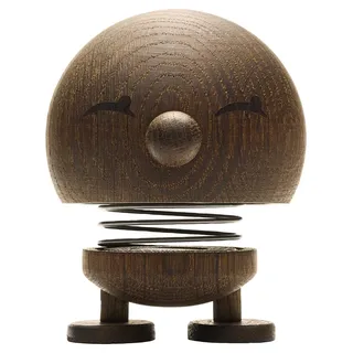 Hoptimist Bimble, Holzdeko, Wackelfigur & Glücksbringer aus Holz, Deko Skandinavisch, Deko Wohnzimmer, Büro & Schreibtisch, Tolle Kleine Geschenke, 7,4 x 8,5 x 9,5 cm, Medium, Smoked Oak