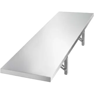 Vevor Wandregal 305 x 121,9 x 0 cm Silber