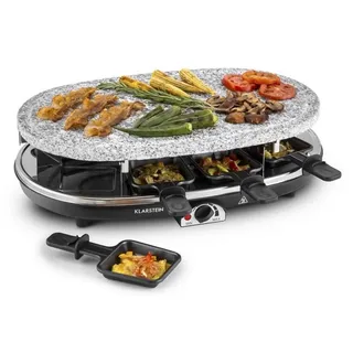 Klarstein Steaklette Raclettegrill 1500 W Granit-Natursteinplatte 8 Personen