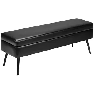 Vevor Sitzbank Ottomane 40 x 120 x 45 cm gepolstert / Schwarz