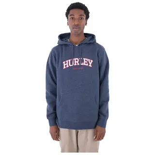 Hurley Herren Flow Pullover Kapuzenpullover, (Heather Indigo), M