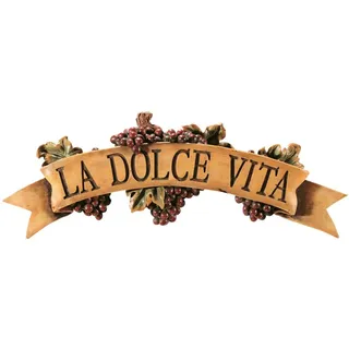 Design Toscano La Dolce Vita, Wandschild