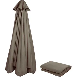 Sonnenschirm Ersatzbezug 3m 8/6 Streben UV80 Windfest Anthrazit/Blau/Grau/Rot/Beige - Grau, Blau, Rot, Beige