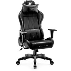 Bild von Diablo X-One 2.0 Gaming Stuhl Gamer Chair Bürostuhl Schreibtischstuhl Verstellbare Armlehnen Ergonomisches Design Nacken/-Lendenkissen Wippfunktion Schwarz Normal (L)