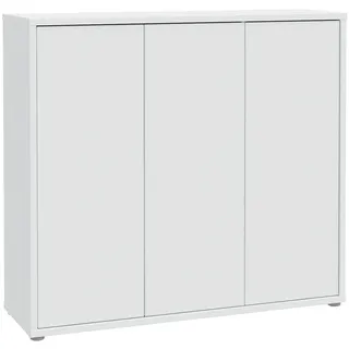 Forte Schuhschrank 109,2 x 99,1 x 34,9 cm Secret Grey / grau matt