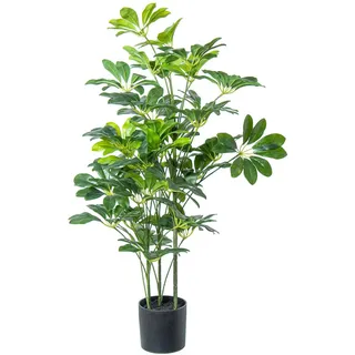 Alexandra House Living Schefflera Deko-Pflanze, Kunststoff, 90 cm