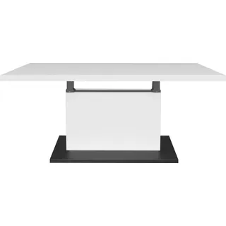 Mäusbacher Couchtisch »Lift Couchtisch« höhenverstellbar von 49-68 cm, Breite 120 cm, Metallgestell, weiß
