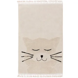 Lytte Kinderteppich Momo Cream 90x130 cm , Creme , Textil , Rechteckig , 90x130 cm , Oeko-Tex® Standard 100 , wasserabweisend , Teppiche und Böden, Teppiche, Kinderteppiche