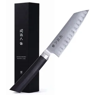 KAI Kaname Kiritsuke Allzweckmesser 12 cm Schwarz - VGXeos-Stahl, Pakkaholzgriff