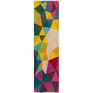 Wollteppich , Multicolor , Textil , Struktur , rechteckig , 230x60 cm , Reach , für Fußbodenheizung geeignet, in verschiedenen Größen erhältlich , Teppiche und Böden, Teppiche, Schafwollteppiche