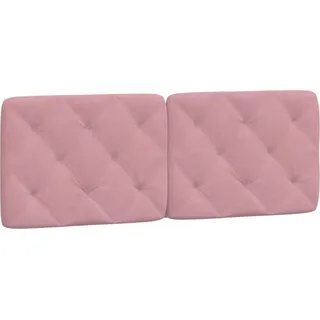 vidaXL Kopfteil-Kissen Rosa 140 cm Samt - Rosa