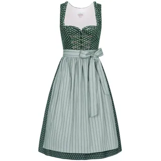 Dirndl NÜBLER "Dirndl midi Thea", Damen, Gr. 52, EURO, grün, Obermaterial: 100% Baumwolle CO., Kleider Dirndl