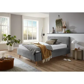 Meise Möbel meise.möbel Polsterbett »Mattis« Topseller, wahlweise mit Bettkasten, grau,