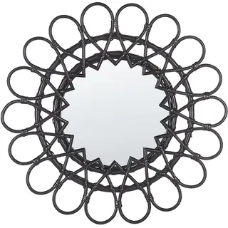 Beliani Wandspiegel Schwarz