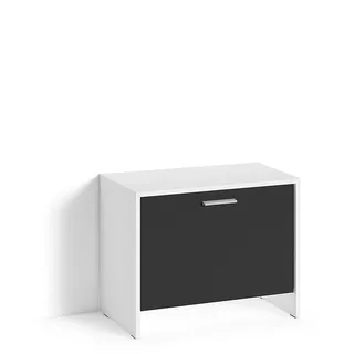 byLIVING Sitzbank Schuhschrank 60 x 48 x 35 cm schwarz matt / schwarz