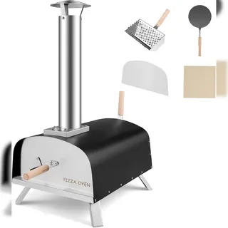 Costway Pizzaofen Outdoor schwarz