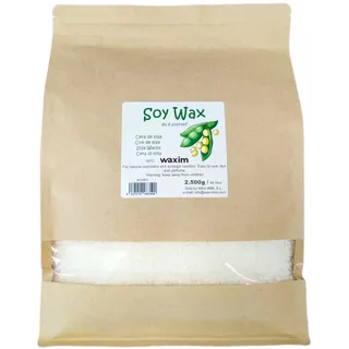 WAXIM Sojawachs 2.500 g in perlen. Für ökologisch Kerzen und Naturkosmetik.