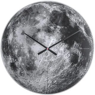 Karlsson Wanduhr Moon 60 cm grau
