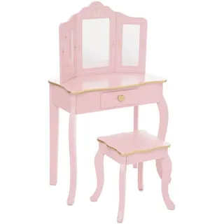Atmosphera Kindertisch Sissi 80 x 50 cm MDF rosa roségold