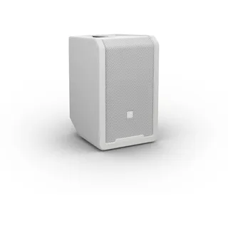 LD SYSTEMS ANNY 8 Tragbarer Bluetooth PA-Lautsprecher mit Akku und Mixer, Pure White