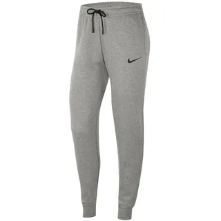 Nike Damen W Nk Flc Park20 Kp Pants, Dk Grey Heather/Black/Black, L
