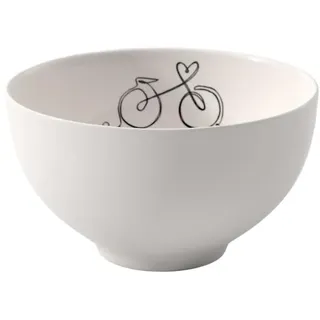 Villeroy & Boch – Statement Müslischale Weiß, Schwarz, Spülmaschinenfest, Mikrowellensicher, Schüssel, Bowl, Schale, Premium Porcelain