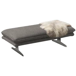 W.Schillig W.SCHILLIG, Polsterhocker Füße in Chrom glänzend, grau