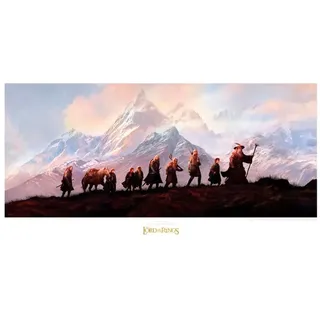 Weta Workshop Lord Of The Rings The Fellowship Of The Ring 20th Anniversary 59x30 Cm Kunstdruck - Multicolor