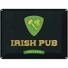Blechschild 30x40 cm - Ireland Irish pub Alkohol