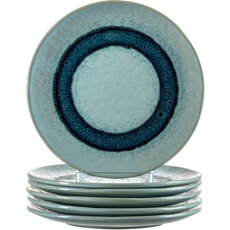 Bild von Matera Keramikteller 22,5 cm blau 6er Set