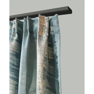 GARESA Gardinenschiene 400 1-läufig Ø 0 mm 100 cm Schwarz