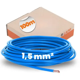 Lapp 100m Aderleitung H07V-K 1,5 mm2 Blau - Flexible Verdrahtungsleitung