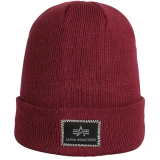 Alpha Industries X-Fit Beanie Dicke Wintermütze Burgundy
