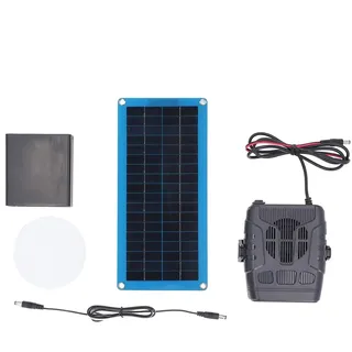 Portable Solar Panel Heizung, Power Kit Zum Trocknen Und Heizen, Monokristalline Solar Panel Heizung Mit USB, 30W Solar Heizung Kit, Winter Geflügel Warmer Coop Heizung, Haustier Haus Warmer Wind