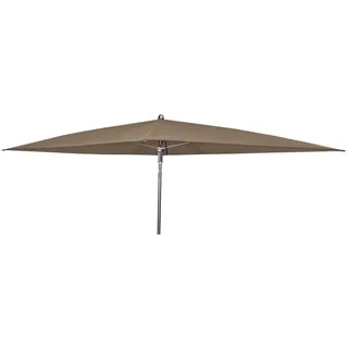 Doppler WATERPROOF III wasserdichter Sonnenschirm 225x120cm ohne Volant greige