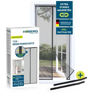 Hoberg Insektenschutzvorhang 90 x 210 cm Schwarz