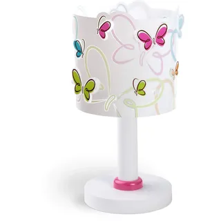 Dalber Kinder Tischlampe Nachttischlampe kinderzimmer Schmetterlinge Butterfly, 62141, E14
