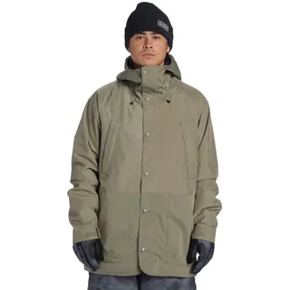 Snowboardjacke DC SHOES "Tundra 15K", Herren, Gr. L, grün (vetiver), Obermaterial: 55% Polyester, 45% Polyester., Jacken Snowboardjacke