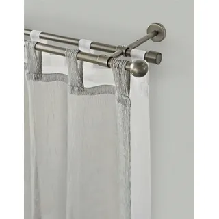 GARESA Vorhangstange Bolti 2-läufig Ø 16 mm 250 cm Silber