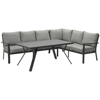 Garden Impressions Sergio Lounge-Dining Set 3-teilig carbon black/hellgrau (58044EG)