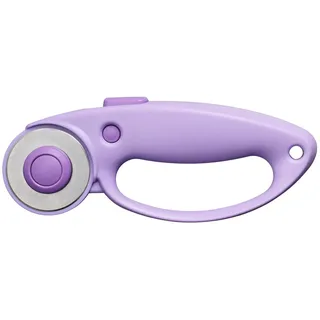 Fiskars Rollschneider, Rollmesser mit Schlaufengriff | Rechts- und Linkshändig, 45 mm, Ultra Lilac (Violett), 1066464