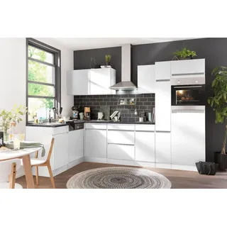 OPTIFIT Winkelküche L-Form 300 cm grau