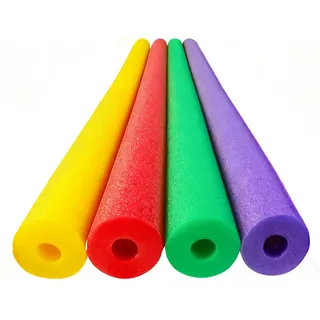 4er-Pack Schwimmnudel für Erwachsene - Lange Schaumstoff Poolnudel - Schwimmhilfe Strand & Wasserspiele - Wasserspielzeug - Wassernudel