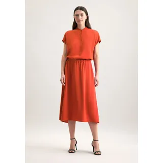 Midirock SEIDENSTICKER, Damen, Gr. 40, rot, 100% Polyester, unifarben, normal, Röcke Midirock