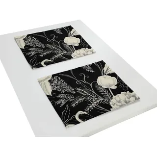 ADAM Audio Adam Platzset »Eden« GOTS organic,zertifiziert durch CERES 0242Made in Germany, schwarz-weiß