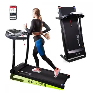 Mobiclinic Mobiclinic® Fitness, klappbares Laufband, Bluetooth-Lautsprecher, 12km/h, Mit Steigung, App, LCD-Display, 139x62x114cm, geräuschlos, ETNA