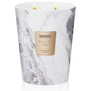 M&SENSE 990g Duftkerze Groß|Sommernacht Duftkerzen im Glas|Natürliche Sojawachs Kerzen|Geschenk für Frauen & Männer,Weihnachten|150h Brenndauer & 3 Docht,Home Scented Oversize